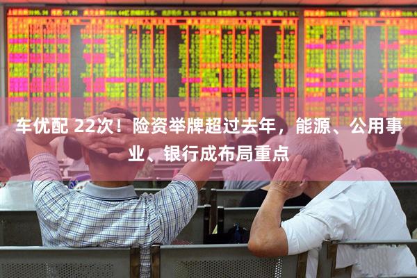 车优配 22次！险资举牌超过去年，能源、公用事业、银行成布局重点