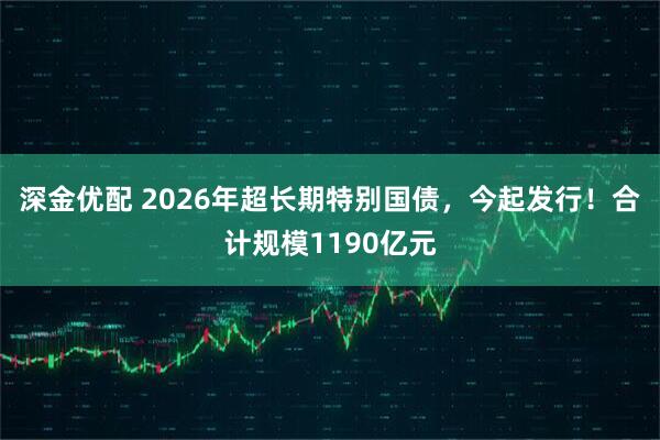 深金优配 2026年超长期特别国债，今起发行！合计规模1190亿元