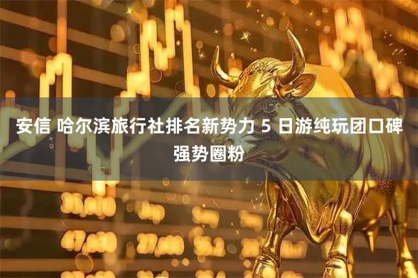 安信 哈尔滨旅行社排名新势力 5 日游纯玩团口碑强势圈粉